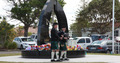 Airforce Association NSW Ballina Commemoration photo gallery - Piper and drummer march off